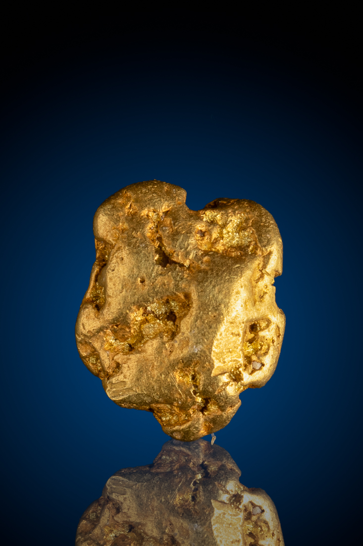 (image for) Unusual Rare Chunky Natural Gold Nugget - American River, CA 5.60 grams
